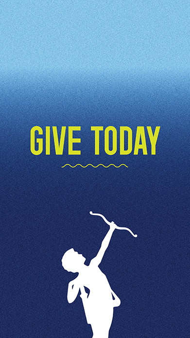 Qunited social media graphic - Give today