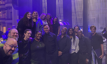 Royal Voices backstage at Sarah Brightman