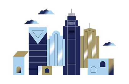 Charlotte skyline illustration