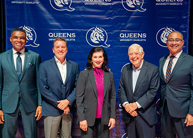 Kieth Cockrell, Dr. Sparks, Dr. Rotondo, Hugh McColl, President Lugo