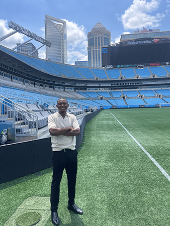 Isaiah Bennett at Bank of America stadium