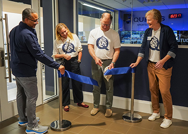 Perry Family Broadcast Studio ribbon cutting